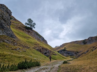 Cave Dale in Peak District National Park