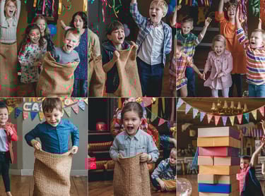 competencias y juegos para tu celebracion de cumpleaños en tus fiestas infantiles,children playing