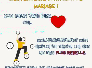 decliner une invitation avec humour mariage