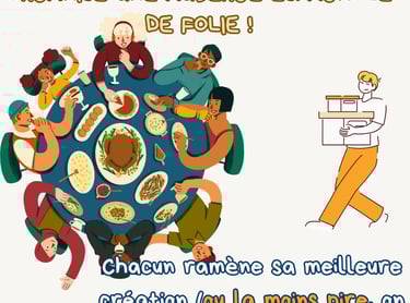 image  texte invitation repas auberge espagnole