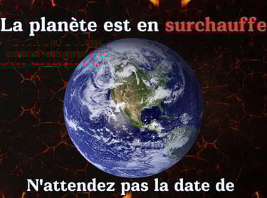 slogan humour climat affiche sensibilisation rechauffement climatique