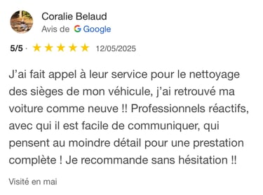 Avis google 5 étoiles clients m&m services pro nettoyage et vitres rouen 