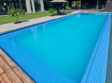 Pool plaster poolcrete installation done by Tswanacrete Botswana