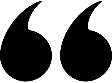 black quotation mark