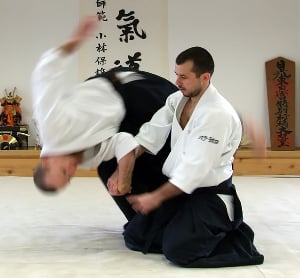 Aikido self-defense. 