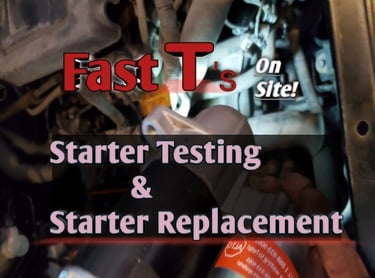 Fast T's Starter diagnostic and replacement 