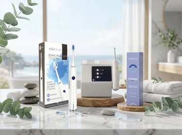 Gama premium, cepillo sónico, pasta de dientes con ozono, irrigador dental hygiene-precision.com