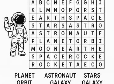 Astronaut Word Search 