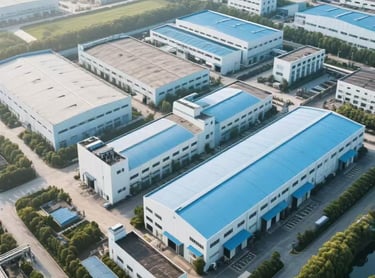 Aerial photos of the factory