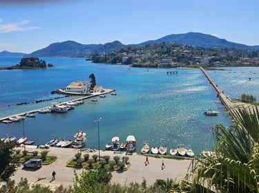 Canoni Island Mouseisland Kerkyra Corfu Villa Olivia Pentati