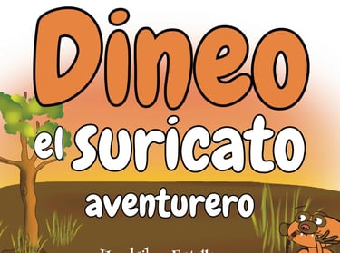 Dinoe meerkat picture book for children in Spanish 