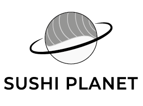 Sushi Planet - logo en noir et blanc