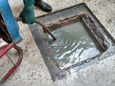 desentupimento da caixa de gordura