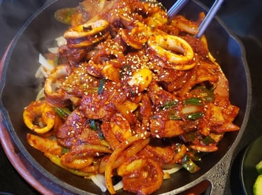 Garlic Pork Belly from Korea House BBQ & Grill Marysville. 