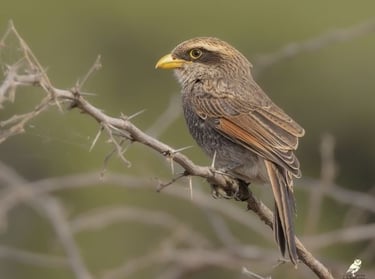 Greyish Eagle-owl resting in a tree | Birding Adventures Gambia