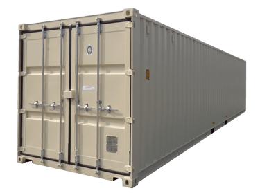 Tan 40ft Standard new one trip Shipping Container