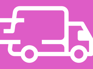 Photo of shipping truck icon