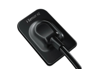 A black i-Sensor H2 digital intraoral dental X-ray sensor for high-resolution imaging.