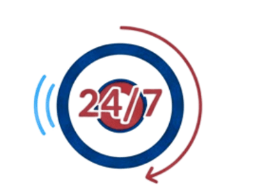 icono de 24 horas 7 dias a la semana