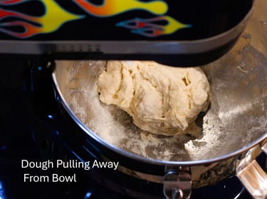 dough in mixer