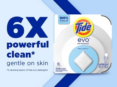 Tide EVO Portable Laundry Detergent Sheets