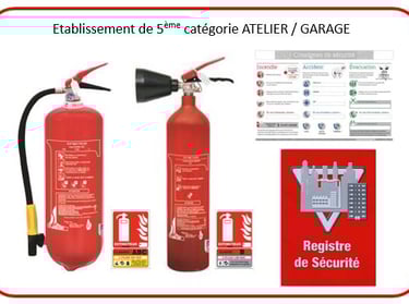 Vente d'extincteurs, boutique sécutité incendie