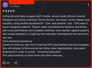 voksen psykiatriske avdelingen Vinderen,Håkon Kongsrud Skard,Ane Bente Gjul,EIIen Sofie Wessel,Pål Wiktor