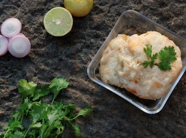 A traditional South Indian Breakfast Bowl named Rava Upma