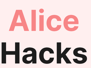 Alice Hacks logo