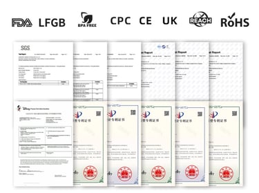 Product certificates to prove that the product meets international standards