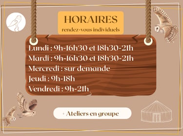 horaires le chemin de la chouette chamane Abbaretz