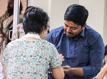 Kaoko and a student