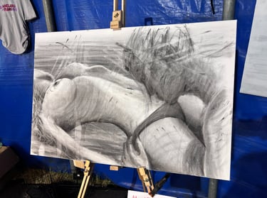 original art by cairns artist adam clancy