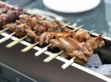 Yakitori Grill used for Yakitori Catering