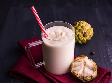 Coconut and sitaphal shake