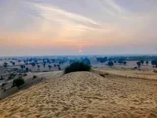 Sunset whispers over Raisar dunes, Bikaner, Rajasthan