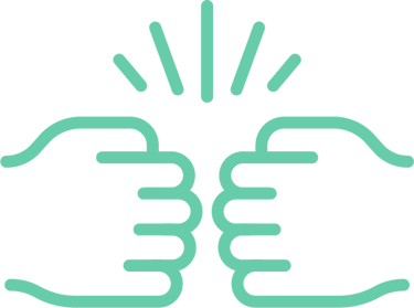 Handshake icon denoting empathy-driven teamwork and inclusive collaboration.