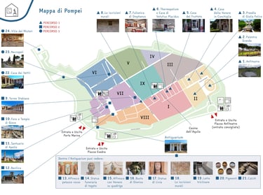 pompei ruins maps