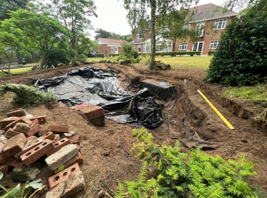 backyard garden pond makeover