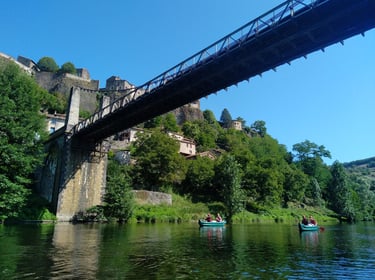 Itinérance vacances Haut Allier aventure famille semaine été juillet août 2025 prades brioude