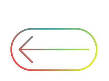 a rainbow colored arrow pointing to the left side of a button