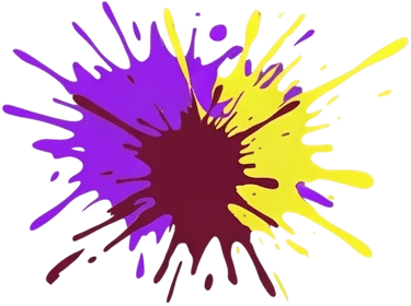 Éclaboussure de peinture violette, jaune et bordeaux indiquant la Zone 3 : Médoc, Blayais,Libournais