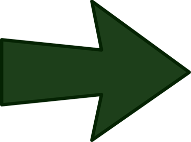 a green arrow pointing up to the left side of a green arrow