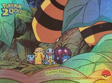 4 Enter Elekid Topps Pokémon The Movie 2000 rainbow foil