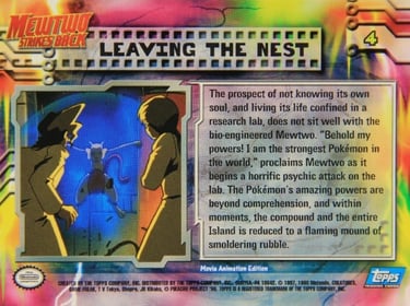 4 Leaving the Nest Topps Pokemon The First Movie back
