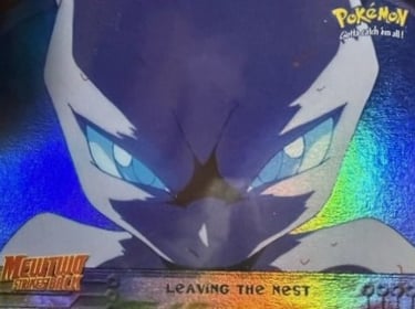 4 Leaving the Nest Topps Pokemon The First Movie rainbow foil