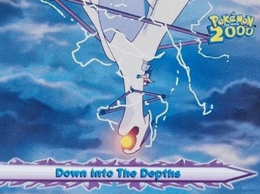 58 Down Into The Depths Topps Pokémon The Movie 2000