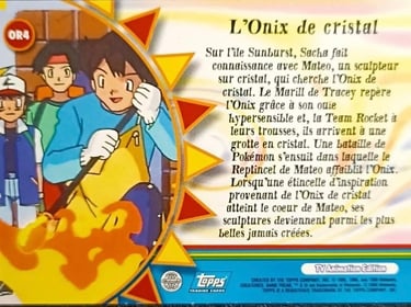 OR4 L'Onix de Cristal topps série 2