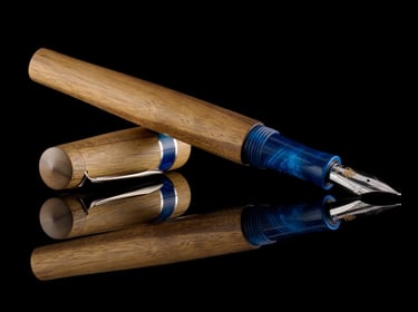wooden fountain pen