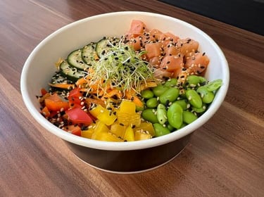 salmon poke bowl